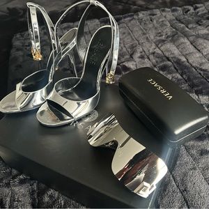 Women’s Authentic Versace Sandal and Glasses. Shoes are are European size 38